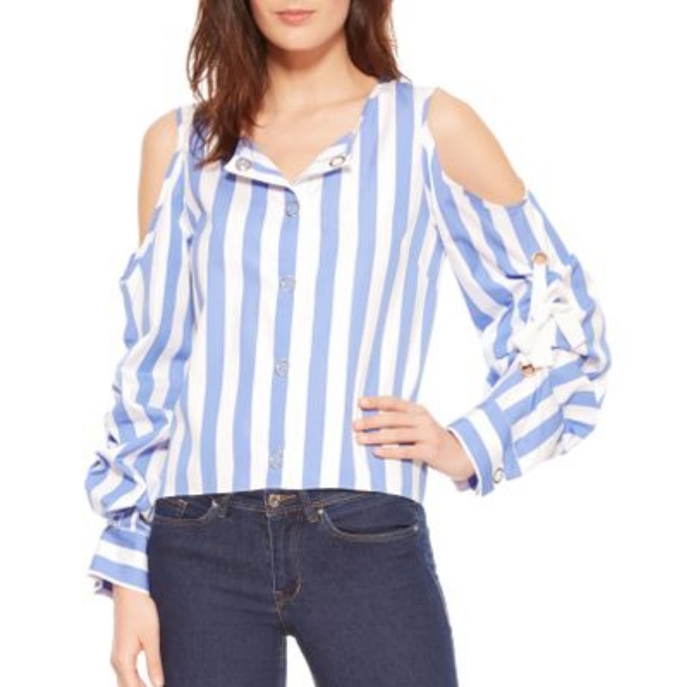 Parker Mackenzie Cold Shoulder Blouse - Picture 5 of 12